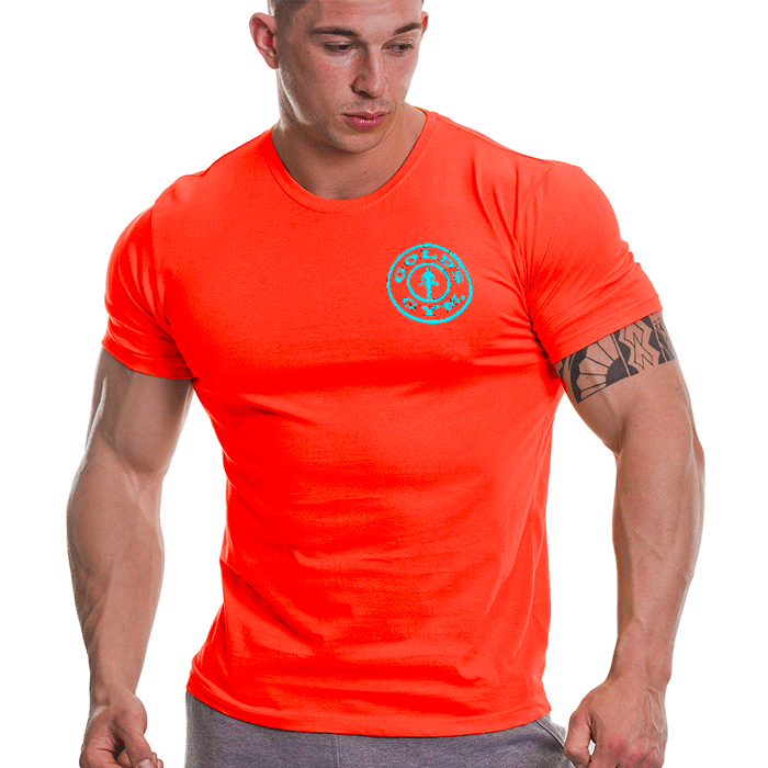 Bild av Gold's Gym Basic Left Chest T-shirt, Orange/Turquoise